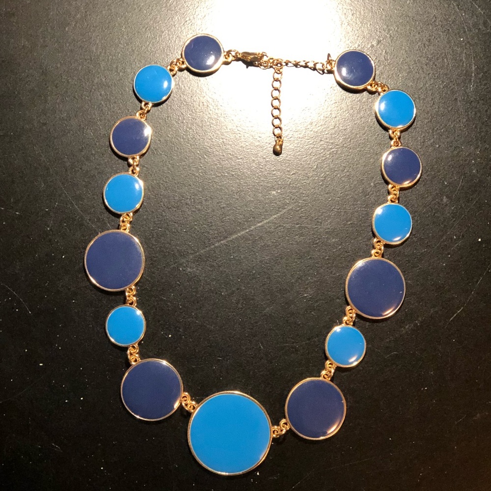 Blue statement necklace